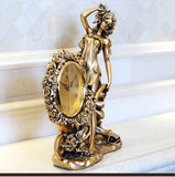 French Vintage Gold Digital Silent Sculpture Clock-le-home-chic.myshopify.com-GOLDEN VINTAGE FRENCH CLOCK
